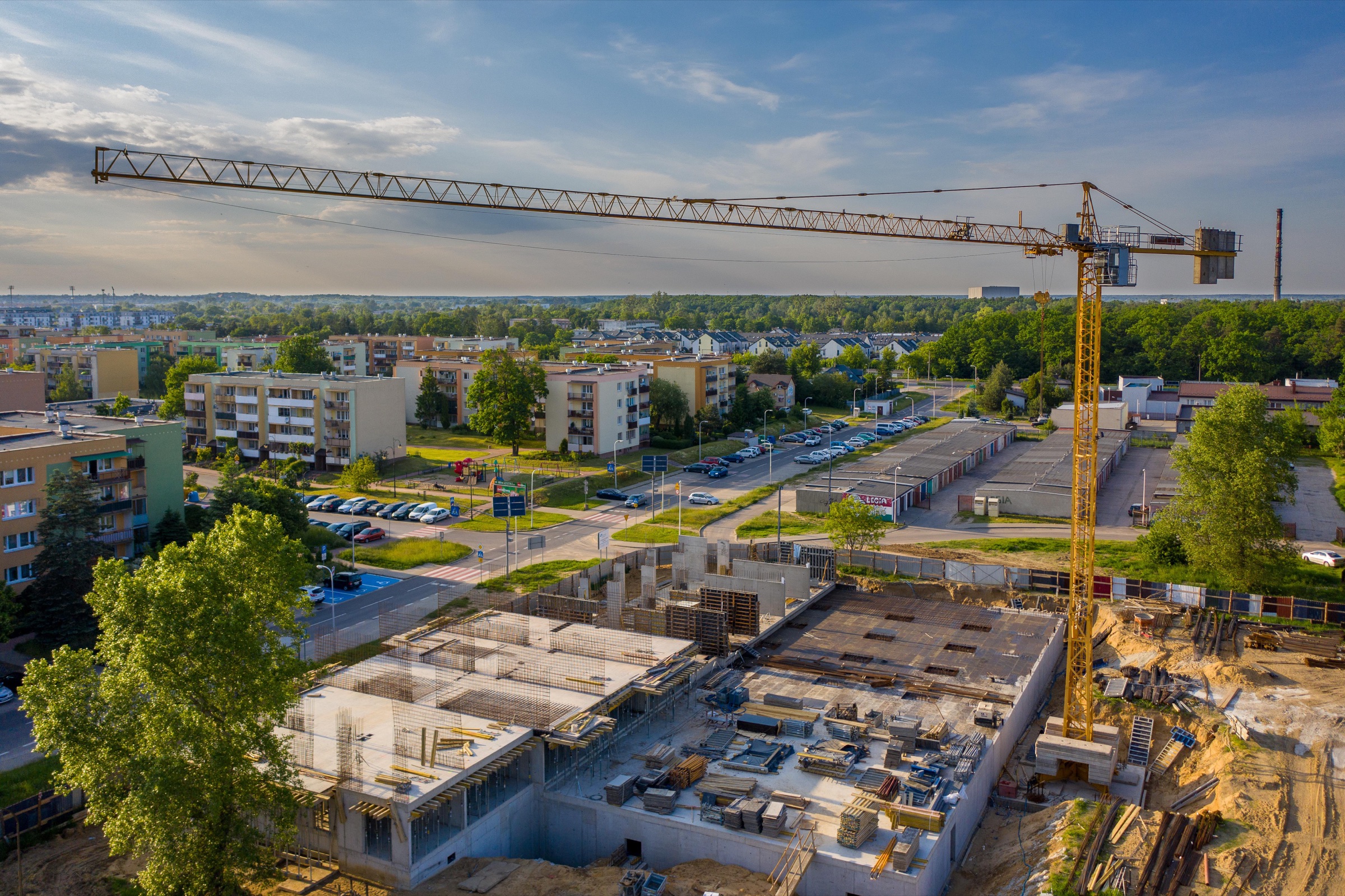 Crane detail — aerial inspection